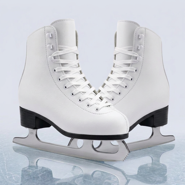 Коньки фигурные белые SP-Sport Ice Skate 9819 размер 38 White - изображение 5
