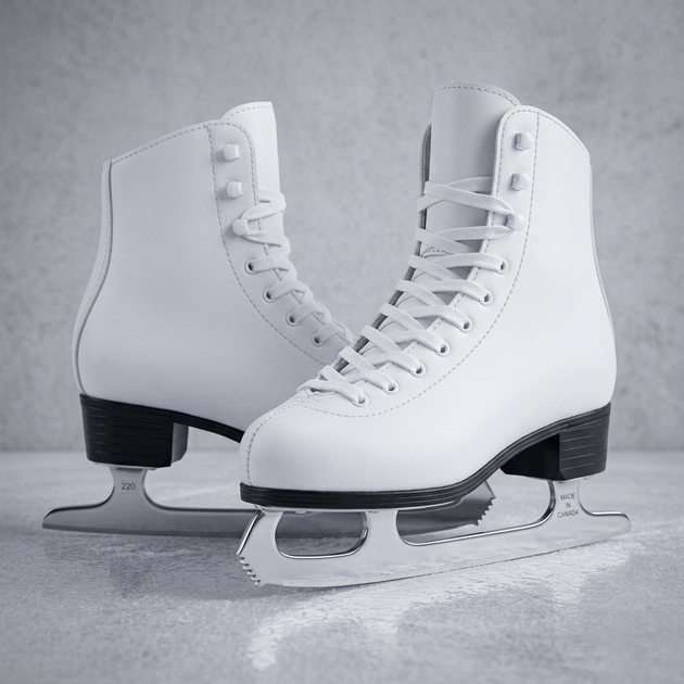 Коньки фигурные белые SP-Sport Ice Skate 9819 размер 38 White - изображение 7