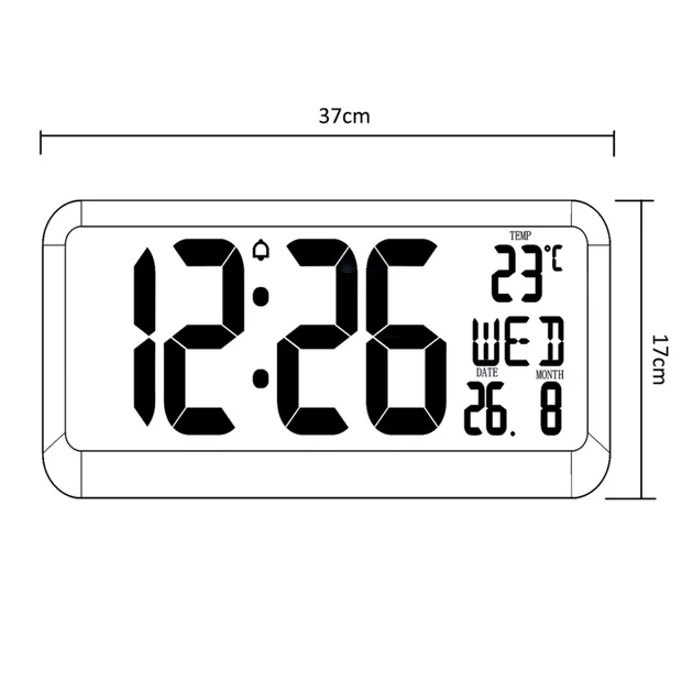 Настенные часы Maclean GB214 LCD с датчиком температуры (5902211124191) - Фото 2 Настенные часы Maclean GB214 LCD с датчиком температуры (5902211124191) - изображение 2