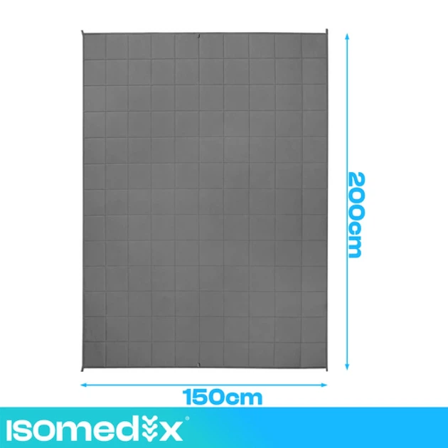 Утяжеленное одеяло Isomedix 200x150 см 7 кг Gray (5900779965935) - Фото 3 Утяжеленное одеяло Isomedix 200x150 см 7 кг Gray (5900779965935) - изображение 3