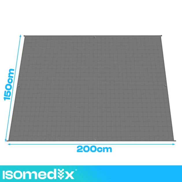 Утяжеленное одеяло Isomedix 200x150 см 6 кг Gray (5900779966758) - Фото 3 Утяжеленное одеяло Isomedix 200x150 см 6 кг Gray (5900779966758) - изображение 3