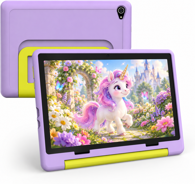 Дитячий планшет 10,1″ SmartLife KT1016 3+5/64 ГБ Wi-Fi Android 14 5000 мА·год у захисному чохлі, бузковий - изображение 5