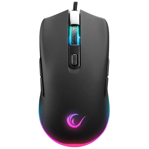 Комплект клавиатура + мышь Rampage Fortuna игровой с ковриком 12800 DPI Black (8680096148873) - Фото 6 Комплект клавиатура + мышь Rampage Fortuna игровой с ковриком 12800 DPI Black (8680096148873) - изображение 6