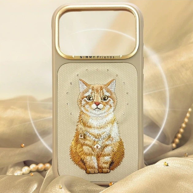 Etui do smartfona Apple iPhone 18 Pro Max/iPhone 17 Pro Max Nimmy Lucky Fashion Cat MagSafe Brown (6980002140758) - obraz 7