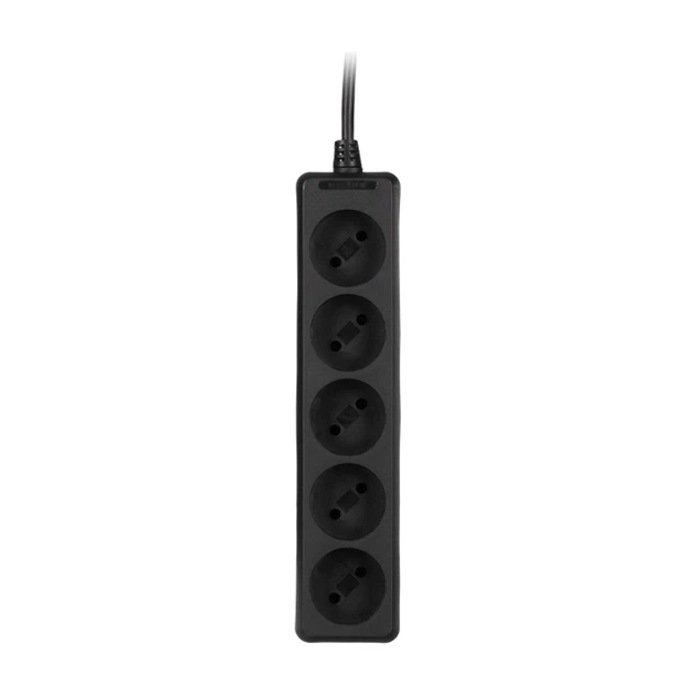 Мережевий подовжувач 2E 5XCEE7/17 1.5м black (2E-U0510M1.5BK) - Фото 2 Мережевий подовжувач 2E 5XCEE7/17 1.5м black (2E-U0510M1.5BK) - зображення 2