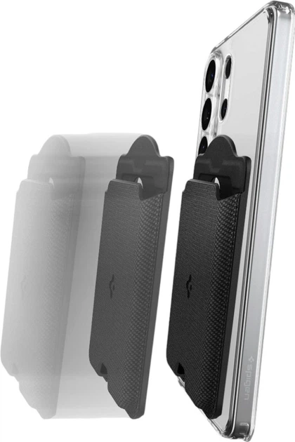 Чохол-гаманець для смартфона універсальний Spigen Urban Fit Wallet MagFit Black (8800283300383) - зображення 6