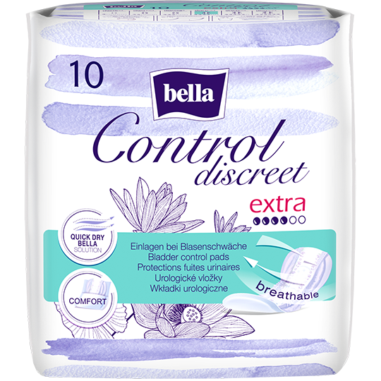 Podpaski urologiczne Bella Control Discreet Extra 10 szt (5900516696948) - Zdjęcie 1 Podpaski urologiczne Bella Control Discreet Extra 10 szt (5900516696948) - obraz 1