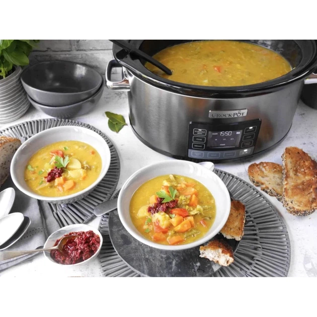 Медленноварка Crock-Pot TimeSelect CSC066X 5,6 л (5060569672143) - Фото 4 Медленноварка Crock-Pot TimeSelect CSC066X 5,6 л (5060569672143) - изображение 4