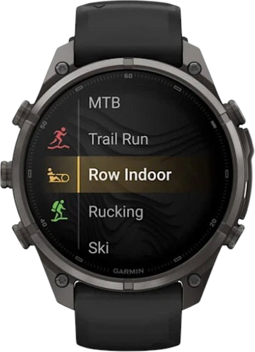 Smartwatch Garmin Fenix 9 Pro 47 mm inReach Carbon Gray DLC Titanium with Black/Pebble Grey Silicone Band (010-04336-11) - Zdjęcie 5 Smartwatch Garmin Fenix 9 Pro 47 mm inReach Carbon Gray DLC Titanium with Black/Pebble Grey Silicone Band (010-04336-11) - obraz 5