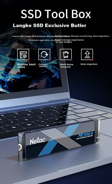 SSD диск Netac NV7000-Q 1TB M.2 NVMe PCIe 4.0 - зображення 6