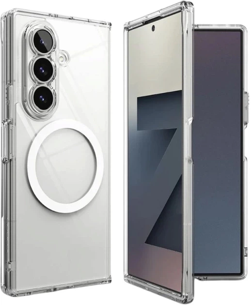 Etui do smartfona Samsung Galaxy Z Fold7 Ringke Fusion Magnetic Clear with MagSafe (8800293855293) - Zdjęcie 6 Etui do smartfona Samsung Galaxy Z Fold7 Ringke Fusion Magnetic Clear with MagSafe (8800293855293) - obraz 6