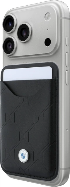 Etui do smartfona Apple iPhone 18 Pro/iPhone 17 Pro BMW Quilted Pattern Metal Logo Black (3666339670108) - obraz 8
