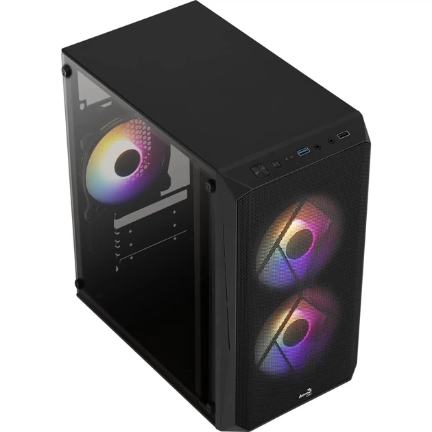 Корпус Aerocool GS CS-107-A-BK-v2 FRGB Black (4710562759389) - изображение 5
