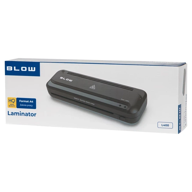 Ламінатор Blow L400 A4 Black (5900804149323) - Фото 3 Ламінатор Blow L400 A4 Black (5900804149323) - зображення 3