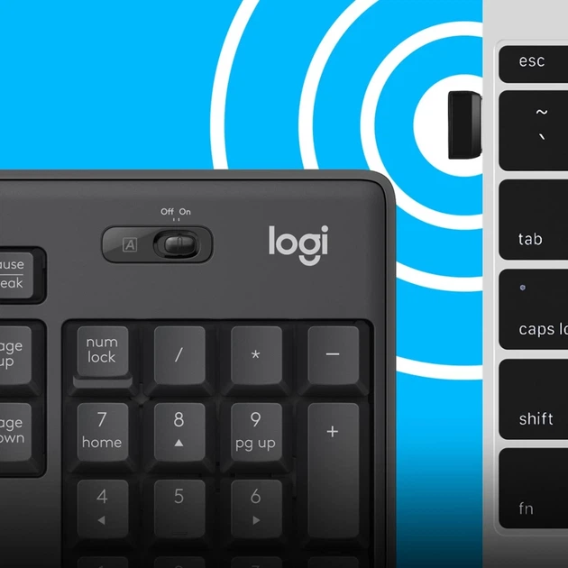 Комплект клавиатура + мышь Logitech MK295 Silent беспроводной US раскладка (5099206092433) - изображение 5