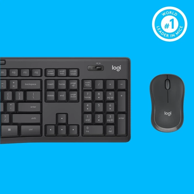 Комплект клавиатура + мышь Logitech MK295 Silent беспроводной US раскладка (5099206092433) - изображение 8