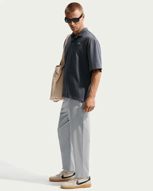 Брюки мужские Nike Club Woven Tapered XL Серый HJ1997-077 - изображение 4