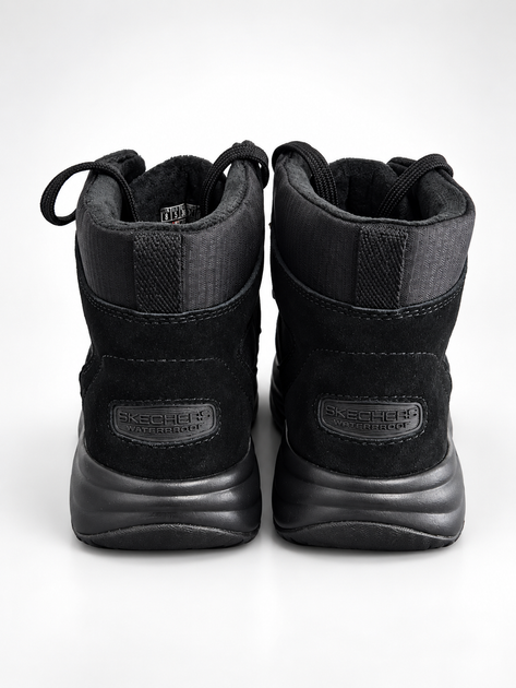 Черевики жіночі утеплені водонепроникні Skechers On-the-GO Stellar Winterize зі вставками натуральної замші чорні 38 (2271477032506) 25 см - Фото 2 Черевики жіночі утеплені водонепроникні Skechers On-the-GO Stellar Winterize зі вставками натуральної замші чорні 38 (2271477032506) 25 см - зображення 2