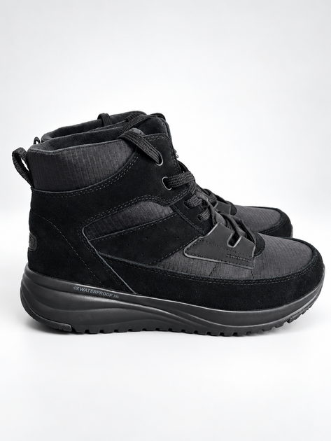 Черевики жіночі утеплені водонепроникні Skechers On-the-GO Stellar Winterize зі вставками натуральної замші чорні 37 (2271477032506) 24 см - Фото 4 Черевики жіночі утеплені водонепроникні Skechers On-the-GO Stellar Winterize зі вставками натуральної замші чорні 37 (2271477032506) 24 см - зображення 4