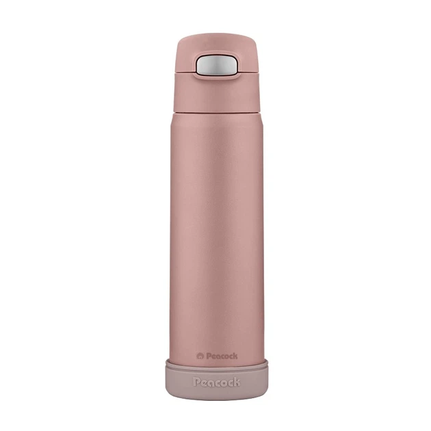 Термобутылка Peacock с трубочкой 550 мл Pink - Фото 1 Термобутылка Peacock с трубочкой 550 мл Pink - изображение 1