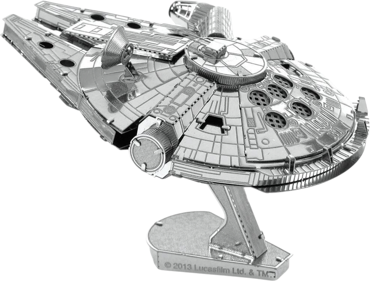Металевий 3D-конструктор Metal Earth Star Wars Millennium Falcon 50 деталей MMS251 (32309012514) - Фото 1 Металевий 3D-конструктор Metal Earth Star Wars Millennium Falcon 50 деталей MMS251 (32309012514) - зображення 1