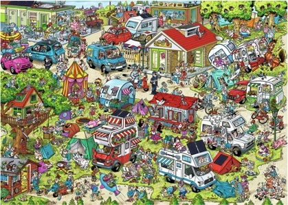 Puzzle Ravensburger Kurort 1: Camping 1000 elementów (2142525) - Zdjęcie 2 Puzzle Ravensburger Kurort 1: Camping 1000 elementów (2142525) - obraz 2