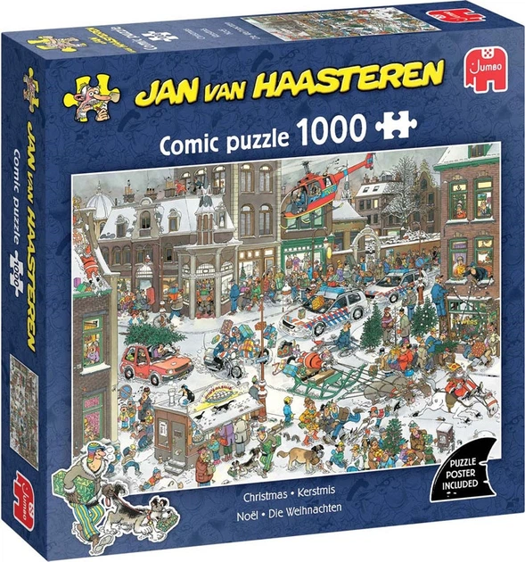 Puzzle Jumbo Jan van Haasteren Boże Narodzenie 1000 elementów (2051705) - Zdjęcie 1 Puzzle Jumbo Jan van Haasteren Boże Narodzenie 1000 elementów (2051705) - obraz 1