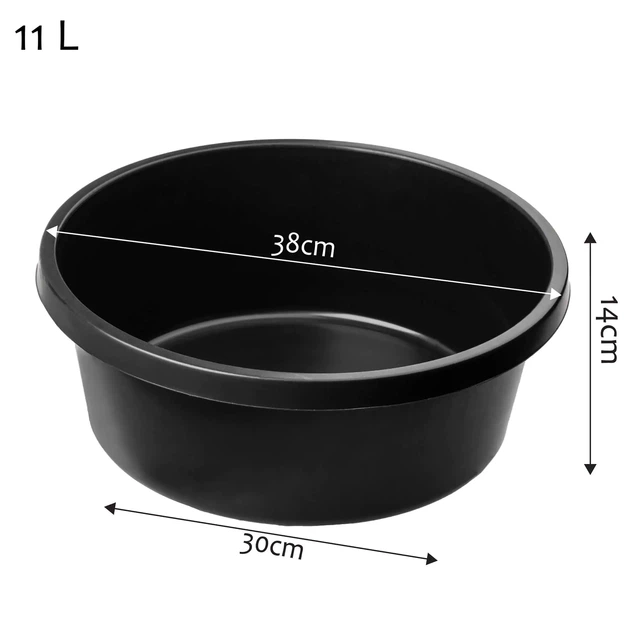 Миска будівельна KADAX 11 л, чорна, 6 шт. (5903699405628)   - зображення 3