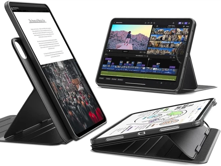 Etui ESR Flip Hybrid do iPad Pro 11 2025 6th | 11 2024 5th Gen Black (4894240291368) - obraz 2