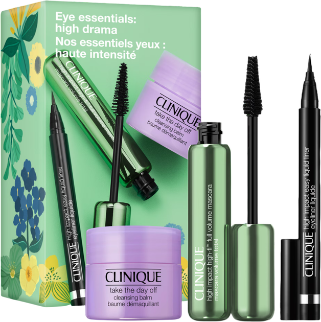 Zestaw kosmetyków do makijażu Clinique Eye Essentials High Drama Tusz do rzęs czarny 10 ml + Eyeliner do oczu 0.34 g + Balsam do demakijażu 15 ml (192333320648) - Zdjęcie 2 Zestaw kosmetyków do makijażu Clinique Eye Essentials High Drama Tusz do rzęs czarny 10 ml + Eyeliner do oczu 0.34 g + Balsam do demakijażu 15 ml (192333320648) - obraz 2