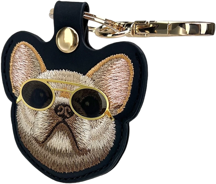 Etui-brelok Nimmy do AirTag Glasses Cool Dog Black (6971080318665) - obraz 3