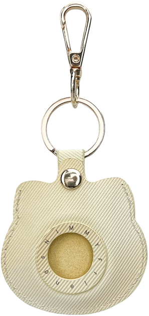 Etui-brelok Nimmy do AirTag Big Eyed Pet 2.0 Cat Khaki (6971080318627) - obraz 2