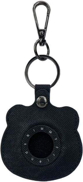 Etui-brelok Nimmy do AirTag Big Eyed Pet 2.0 Panda Black (6971080318634) - obraz 2