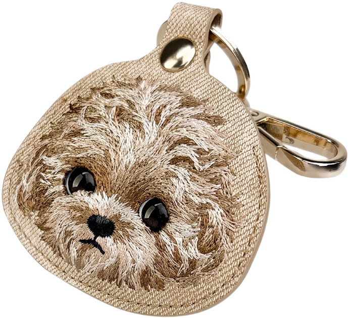 Etui-brelok Nimmy do AirTag New Big Eyed Pet 2.0 Dog Brown (6971080311819) - obraz 3