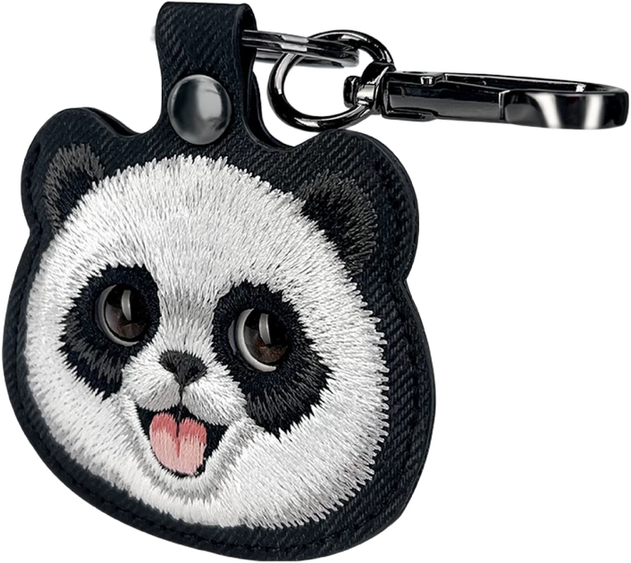 Etui-brelok Nimmy do AirTag New Big Eyed Pet 2.0 Panda Black (6971080311802) - obraz 4