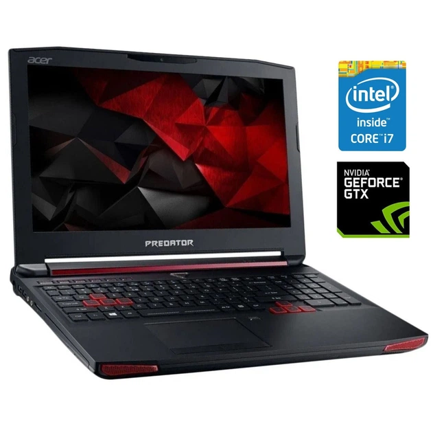 Ігровий ноутбук Б-клас Acer Predator 15 G9-591 / 15.6" (1920x1080) IPS / Intel Core i7-6700HQ (4 (8) ядра по 2.6 - 3.5 GHz) / 16 GB DDR4 / 128 GB SSD M.2 + 1000 GB HDD / nVidia GeForce GTX 970M, 3 GB GDDR5, 256-bit / WebCam б/в - Фото 1 Ігровий ноутбук Б-клас Acer Predator 15 G9-591 / 15.6" (1920x1080) IPS / Intel Core i7-6700HQ (4 (8) ядра по 2.6 - 3.5 GHz) / 16 GB DDR4 / 128 GB SSD M.2 + 1000 GB HDD / nVidia GeForce GTX 970M, 3 GB GDDR5, 256-bit / WebCam б/в - зображення 1