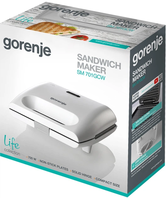 Opiekacz do kanapek GORENJE SM701GCW - obraz 5