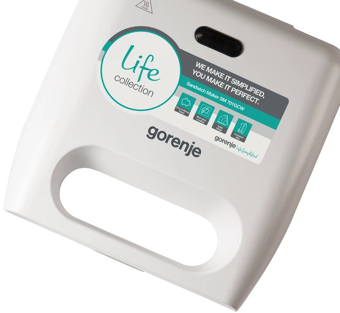Opiekacz do kanapek GORENJE SM701GCW - obraz 2