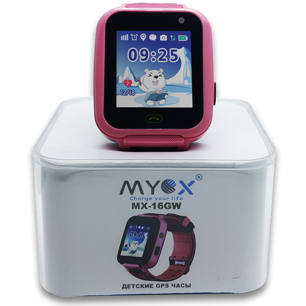 Дитячі водонепроникні GPS годинник MYOX МХ-16GW рожеві (камера+ліхтарик) - зображення 4