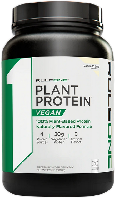 Протеин R1 (Rule One) Plant Protein 580 г Vanilla cream (837234107843 ...