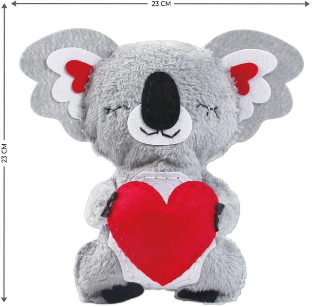 Zestaw do rękodzieła Avenir Moja pierwsza lalka do uszycia - Koala CH201618 (6920773316181) - obraz 4