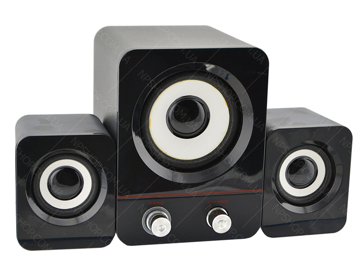 Комп'ютерні колонки 2.1 F&T FT-202 Black - зображення 1