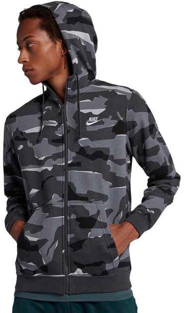 Nike club hoodie camo sale