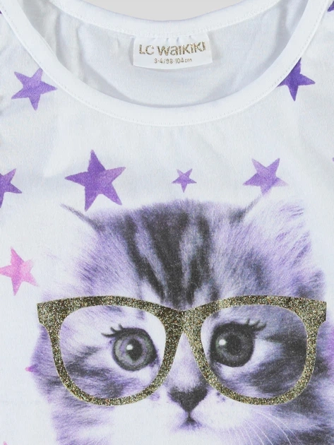 Майка LC Waikiki 98 см Біла (T-shirt girl -136-0) - зображення 2