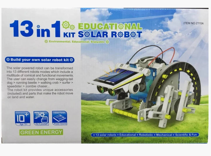 Конструктор робот на солнечных батареях Solar Robot 13 в 1 детский 2115 - изображение 4