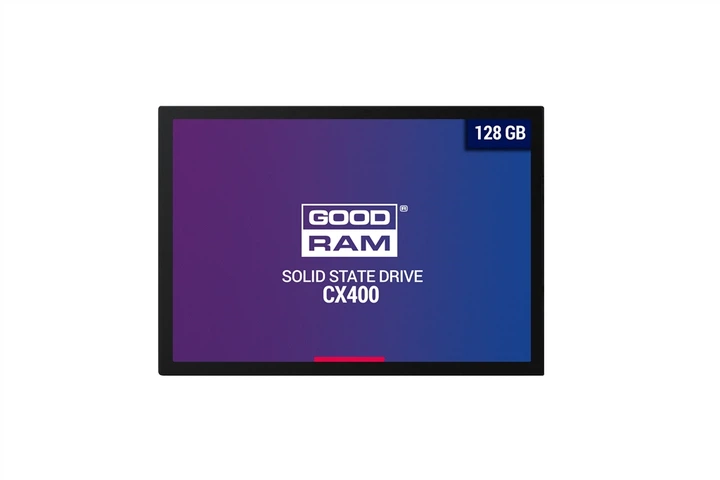 Накопитель SSD 128GB GOODRAM CX400 2.5" SATAIII 3D TLC (SSDPR-CX400-128) - Фото 1 Накопитель SSD 128GB GOODRAM CX400 2.5" SATAIII 3D TLC (SSDPR-CX400-128) - изображение 1