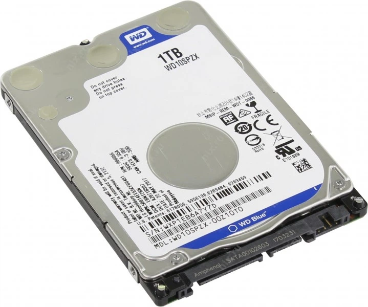 Жесткий диск 1 ТБ Western Digital (2.5", 5400 об/мин, 128 МБ, SATAIII, WD10SPZX) Б/У - Фото 1 Жесткий диск 1 ТБ Western Digital (2.5", 5400 об/мин, 128 МБ, SATAIII, WD10SPZX) Б/У - изображение 1
