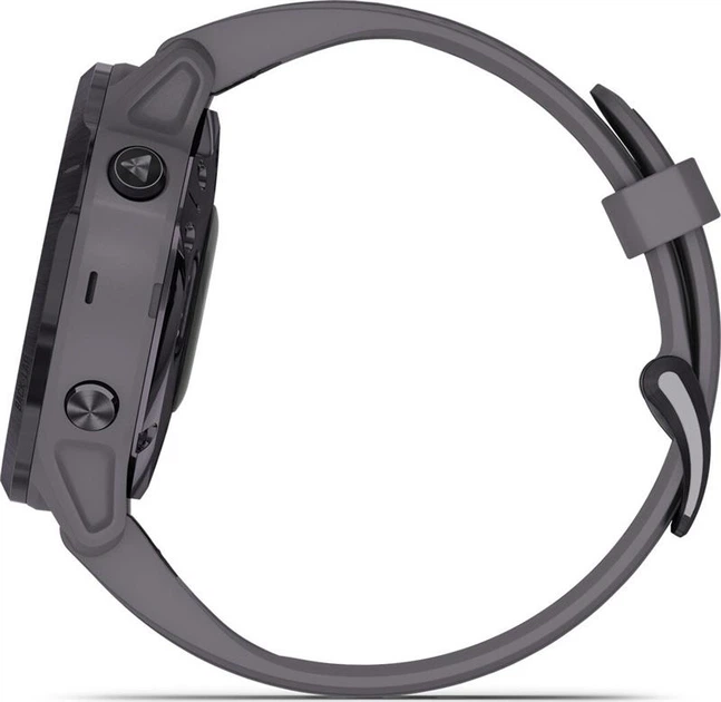 Смарт-часы Garmin Fenix 6S Pro Solar Edition Amethyst Steel with Shale Gray Band (010-02409-15); 1.2" (240x240) MIP / 32 ГБ встроенной / Bluetooth 4.0 / Wi-Fi, GPS, GLONASS / до 9 дней / 10 ATM / 42 х 42 х 13.8 мм, 61 г / серый - Фото 6 Смарт-часы Garmin Fenix 6S Pro Solar Edition Amethyst Steel with Shale Gray Band (010-02409-15); 1.2" (240x240) MIP / 32 ГБ встроенной / Bluetooth 4.0 / Wi-Fi, GPS, GLONASS / до 9 дней / 10 ATM / 42 х 42 х 13.8 мм, 61 г / серый - изображение 6