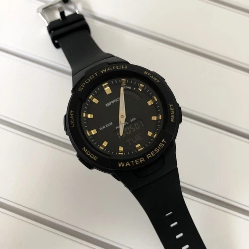 Наручні годинники Sanda 6005 Black-Gold - зображення 2