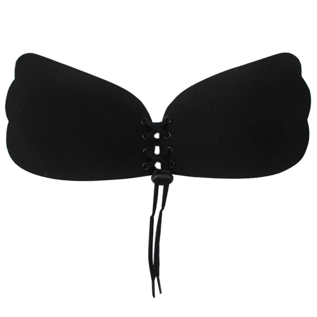 Силіконовий бюстгальтер невидимка Fly Bra Invisible Bra Флай Бра чорний A - зображення 3